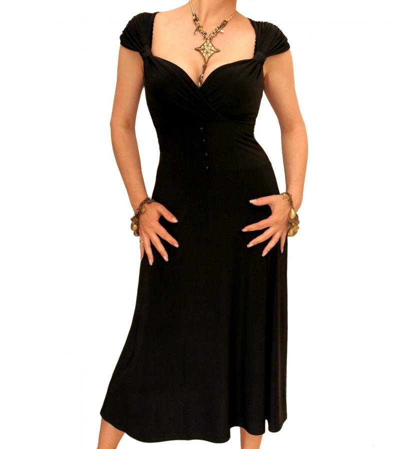 Black Sweetheart Neckline Dress