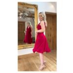 Red Grecian Style Dress