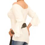 Ivory off the Shoulder Bell Sleeve Top