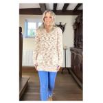 Beige and Ivory Marl Chunky Knit Jumper