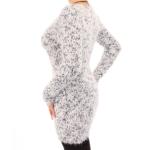 Grey and Ivory Marl Chunky Knit Jumper