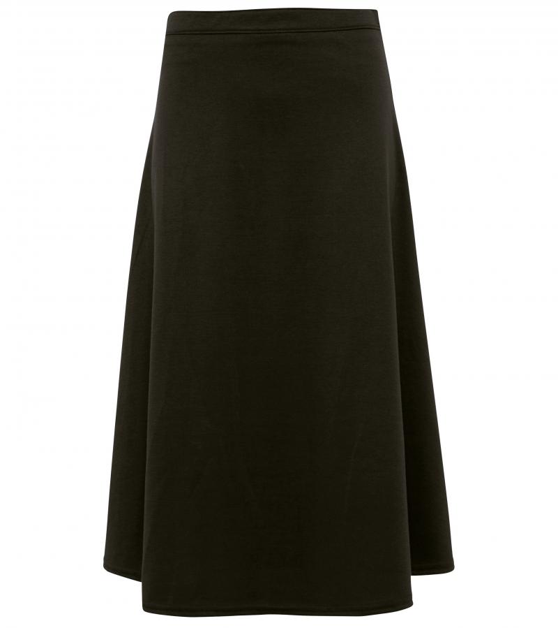 Black Ponte A Line Skirt